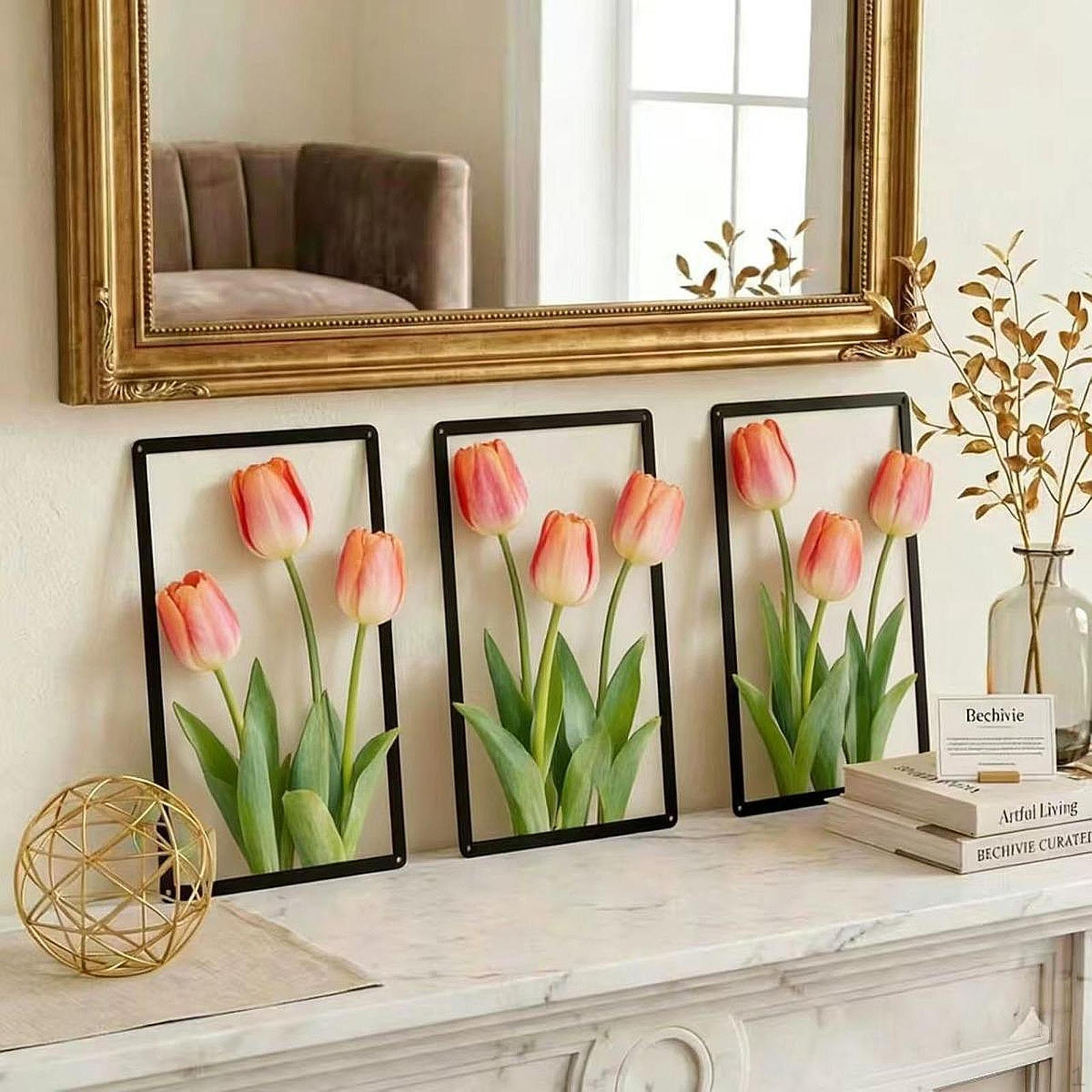 3Pcs Metal Flowers Wall Art , Ornament Floral Sculpture Hanging Decor for Living Room Bedroom
3Pcs Metal Flowers Wall Art , Ornament Floral Sculpture Hanging Decor for Living Room Bedroom