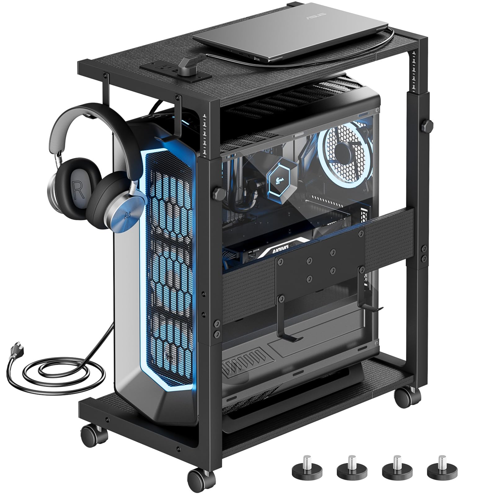 PC Storage Server Rack with CPU Stand Computer Wagon with Charging PC PC Storage with 4 for Home or Office Use Box, 360° Casters, Cart,
PC Storage Server Rack with CPU Stand Computer Wagon with Charging PC PC Storage with 4 for Home or Office Use Box, 360° Casters, Cart,