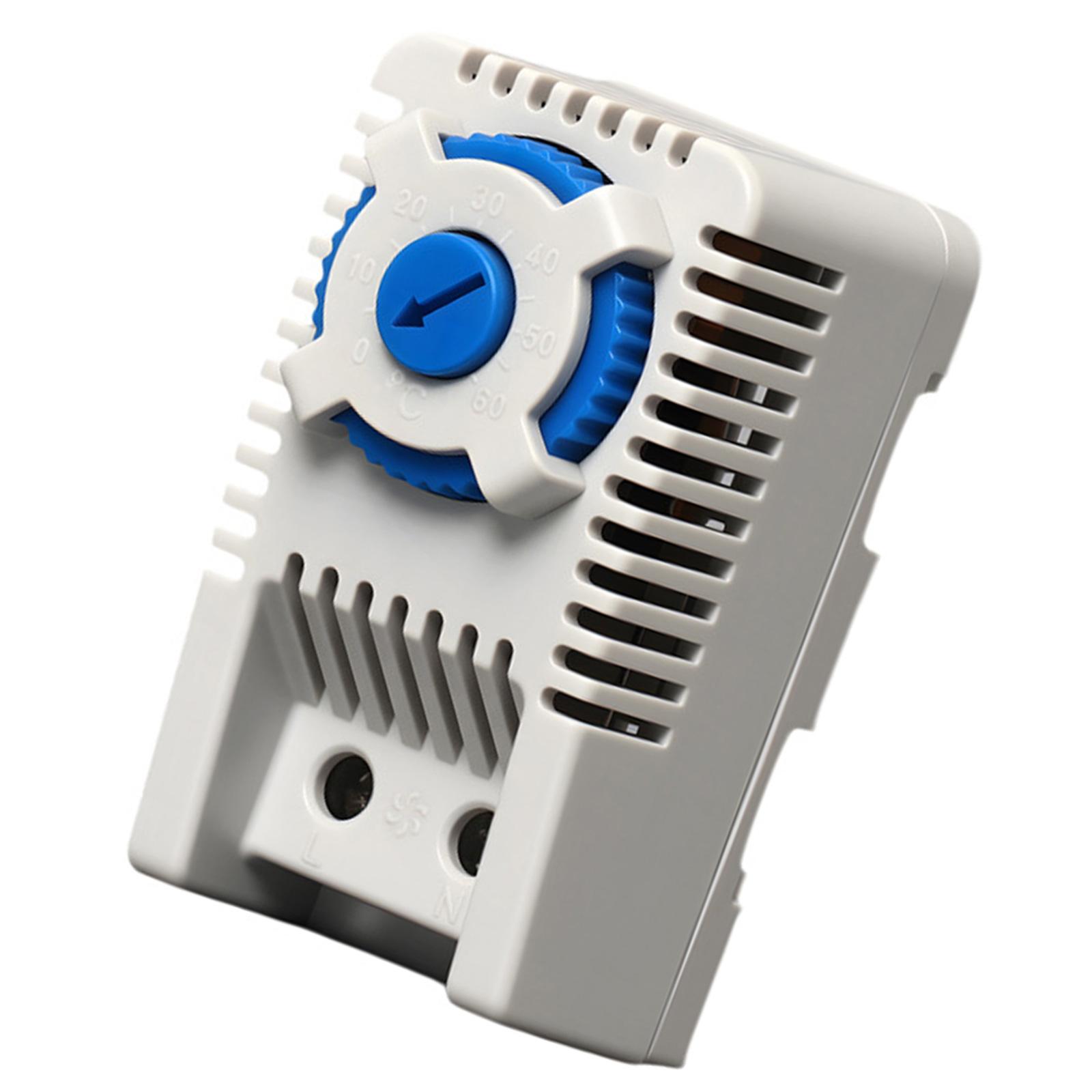 Easy Installation DIN Rail Mounted Thermostat High Contact Capacity AC250V 10A Adjustable from 0-60℃ for Cabinet Temperature Control
Easy Installation DIN Rail Mounted Thermostat High Contact Capacity AC250V 10A Adjustable from 0-60℃ for Cabinet Temperature Control