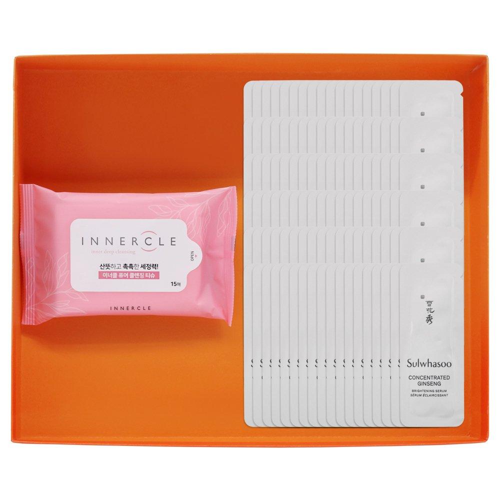 Innercle tissue 15 sheets Sulwhasoo Concentrated Ginseng Renewing Serum Brightening 1ml x 108 pieces
Innercle tissue 15 sheets Sulwhasoo Concentrated Ginseng Renewing Serum Brightening 1ml x 108 pieces