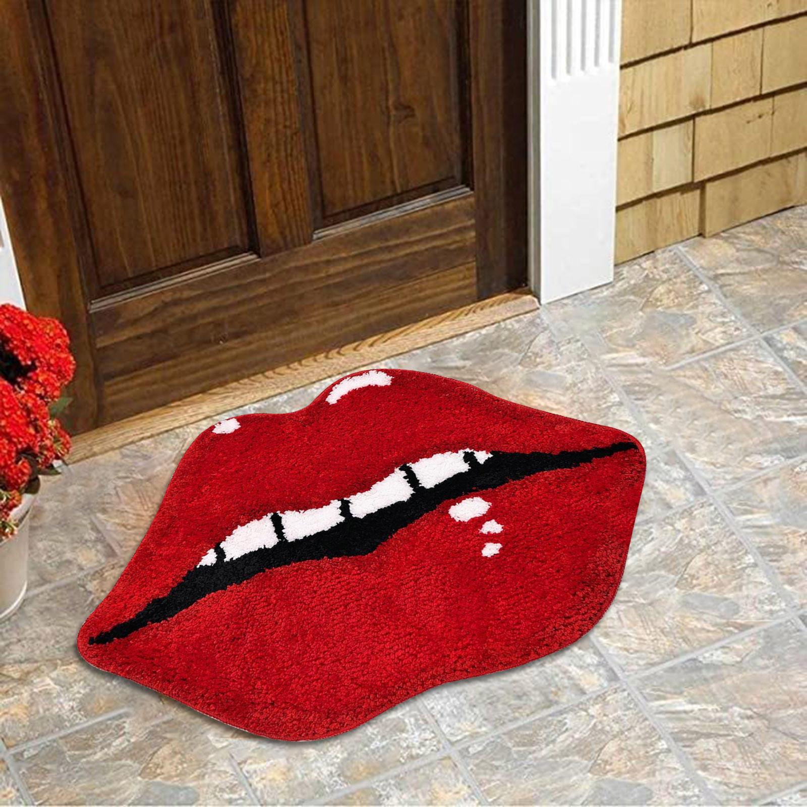 Unique Red Lips Shaped Floor Mat Soft Plush Rug For Bedroom, Bathroom, Or Living Room Non-Slip Backing One Size
Unique Red Lips Shaped Floor Mat Soft Plush Rug For Bedroom, Bathroom, Or Living Room Non-Slip Backing One Size