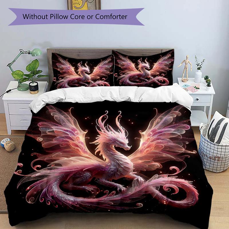 3pcs Enchanted Celestial Dragon Quilt Cover Set - Soft and Cozy Bedroom, Guest Room and Dorm Decorative Bedding 3-Piece Set 1 Quilt Cover + 2 Pil 135x200cm
3pcs Enchanted Celestial Dragon Quilt Cover Set - Soft and Cozy Bedroom, Guest Room and Dorm Decorative Bedding 3-Piece Set 1 Quilt Cover + 2 Pil 135x200cm