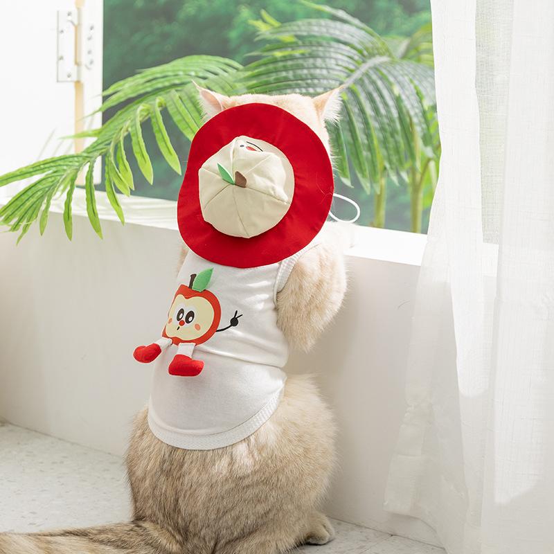 Breathable Thin Spring Summer Pet Vest with Cute Print & Matching Hat for Small Dogs & Cats Daily Indoor and Outdoor Wear XS (0.5-1.5kg)
Breathable Thin Spring Summer Pet Vest with Cute Print & Matching Hat for Small Dogs & Cats Daily Indoor and Outdoor Wear XS (0.5-1.5kg)