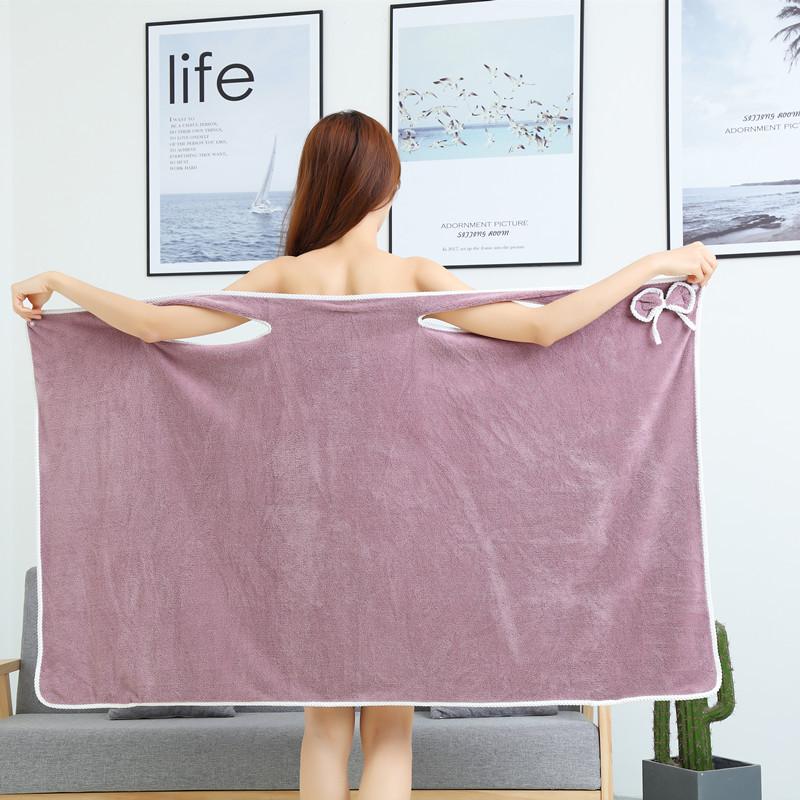 Coral Fleece Women s Bath Skirt Is Soft and Thickened Absorbent Cute Bow Pocket Can Be Worn Suspenders Bath Towels Beach Towels 80*135cm
Coral Fleece Women s Bath Skirt Is Soft and Thickened Absorbent Cute Bow Pocket Can Be Worn Suspenders Bath Towels Beach Towels 80*135cm