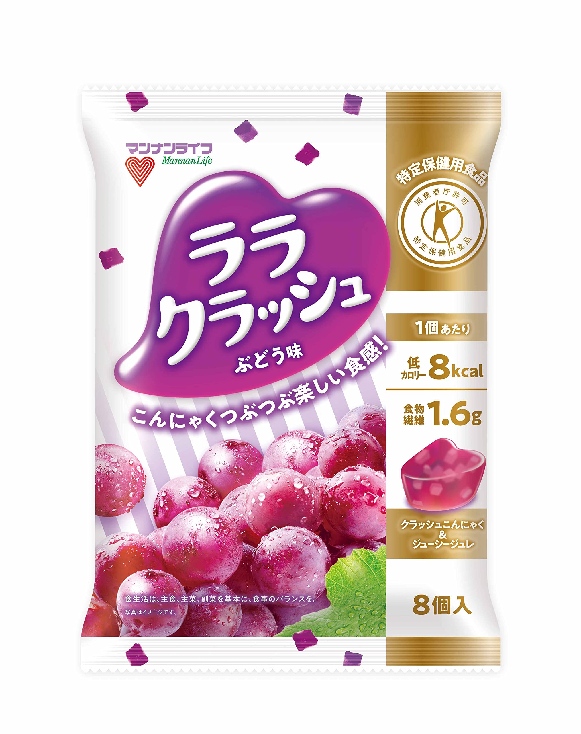 Mannan Life Konnyaku Batake Lala Crush Grape Flavor x 8 x 12 bags (24g pieces)
Mannan Life Konnyaku Batake Lala Crush Grape Flavor x 8 x 12 bags (24g pieces)