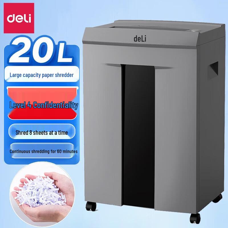 Deli 9907 Commercial 8-Sheet Paper Shredder CN plug (adapter included)
Deli 9907 Commercial 8-Sheet Paper Shredder CN plug (adapter included)