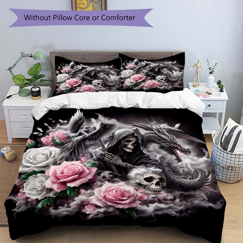 3pcs Death Roses Quilt Cover Set (1 Quilt Cover + 2 Pillowcases 135x200cm
3pcs Death Roses Quilt Cover Set (1 Quilt Cover + 2 Pillowcases 135x200cm