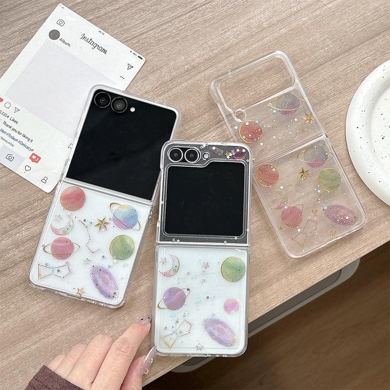 Applicable To Samsung Zflip6 Airbag Anti-Drop Mobile Phone Case Folding Screen Flip W24Flip Planet Glitter Female Model samsung zflip3
Applicable To Samsung Zflip6 Airbag Anti-Drop Mobile Phone Case Folding Screen Flip W24Flip Planet Glitter Female Model samsung zflip3