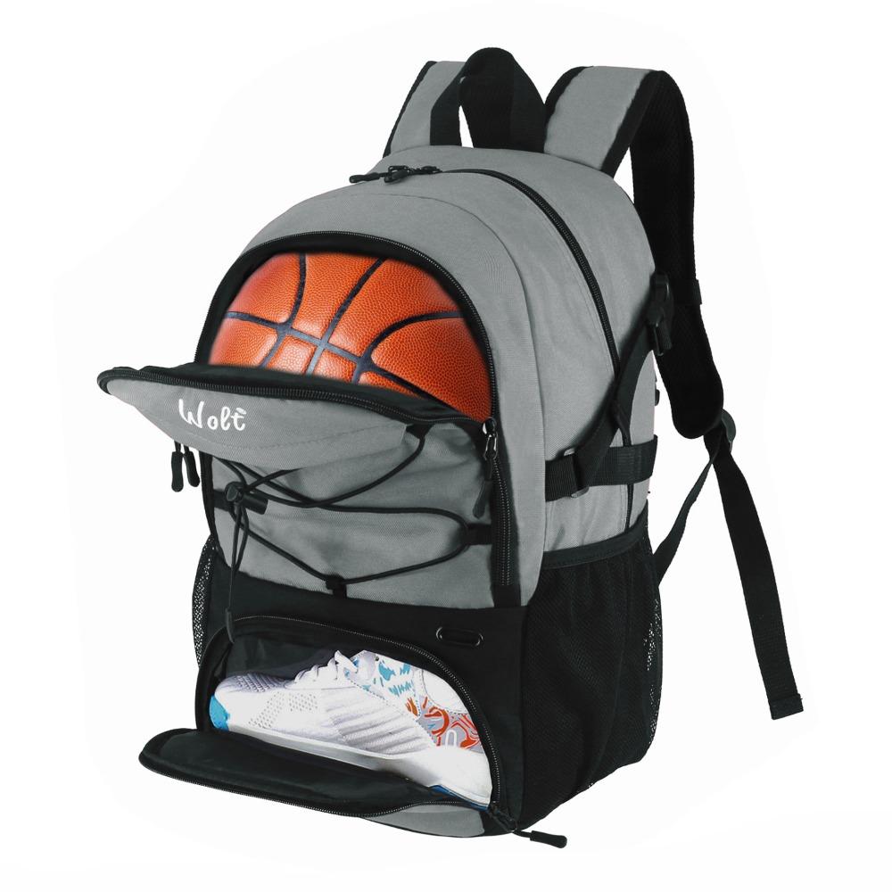 Large Capacity Basketball Backpack Shoes Compartment Waterproof Soccer Ball Backpack Separate Ball Holder Breathable Sports Bag светло-серый
Large Capacity Basketball Backpack Shoes Compartment Waterproof Soccer Ball Backpack Separate Ball Holder Breathable Sports Bag светло-серый