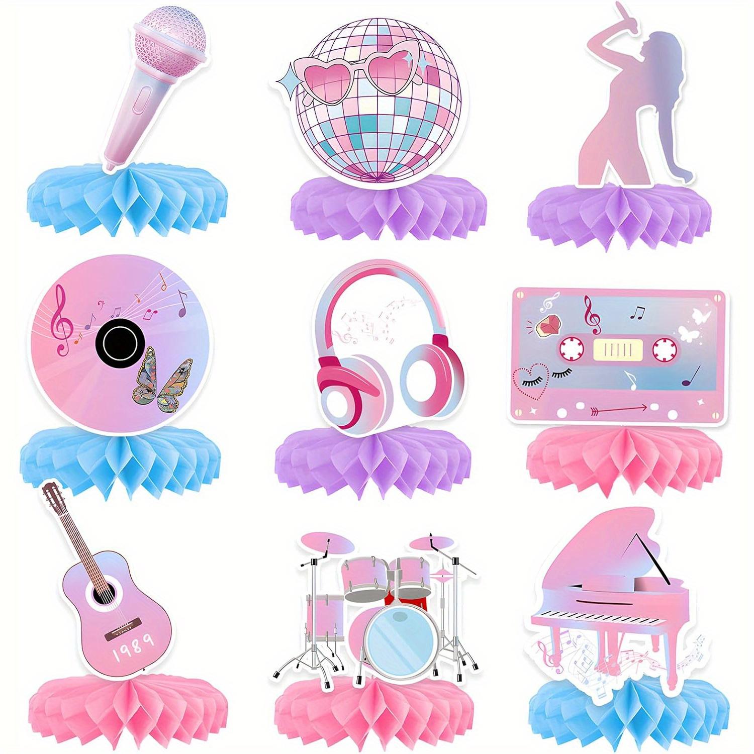 9pcs Birthday Party Decorations Music Lover Honeycomb Centerpieces, Singer Themed Party Fans Celebration Party Supplies, Concerts Decor Supplies pack of 9
9pcs Birthday Party Decorations Music Lover Honeycomb Centerpieces, Singer Themed Party Fans Celebration Party Supplies, Concerts Decor Supplies pack of 9