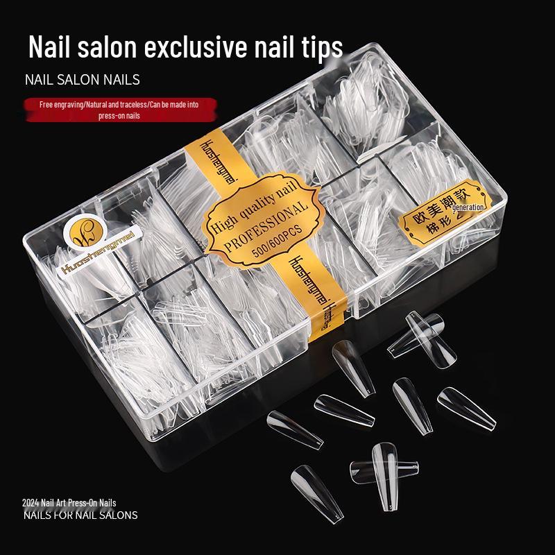 European & American Frosted Long Trapezoid Seamless Abrasive Nail Tips - Full & Single Numbers for Nail Salons
European & American Frosted Long Trapezoid Seamless Abrasive Nail Tips - Full & Single Numbers for Nail Salons