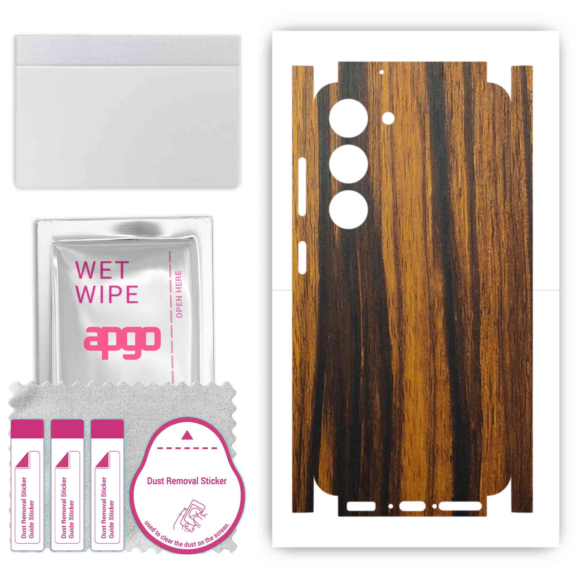 apgo Protective Skin Sticker for the back+sides compatible with Samsung Galaxy S23, Full Wrap Film, Foil, Vinyl - Pattern Tigerwood
apgo Protective Skin Sticker for the back+sides compatible with Samsung Galaxy S23, Full Wrap Film, Foil, Vinyl - Pattern Tigerwood