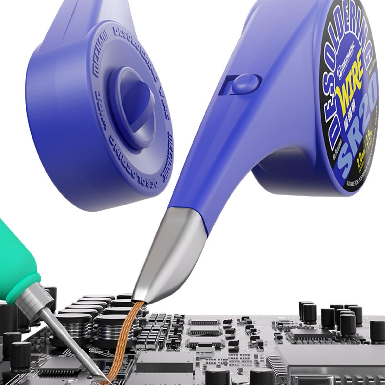 Mechanic Solder Wick Remover Desoldering Wire 2M Width 1.0/2.0/3.0mm Desoldering Braid for SMD CPU Welding Rework Tool 1
Mechanic Solder Wick Remover Desoldering Wire 2M Width 1.0/2.0/3.0mm Desoldering Braid for SMD CPU Welding Rework Tool 1