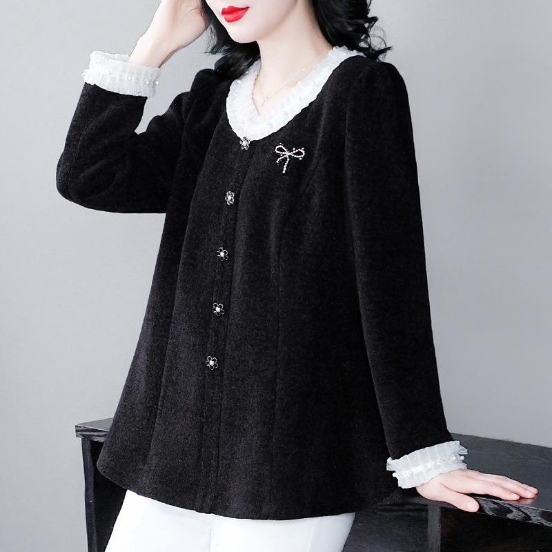 Spring Lace Plus Size Casual Outerwear Shirt for Middle-Aged Moms XL (120-140 jin)
Spring Lace Plus Size Casual Outerwear Shirt for Middle-Aged Moms XL (120-140 jin)