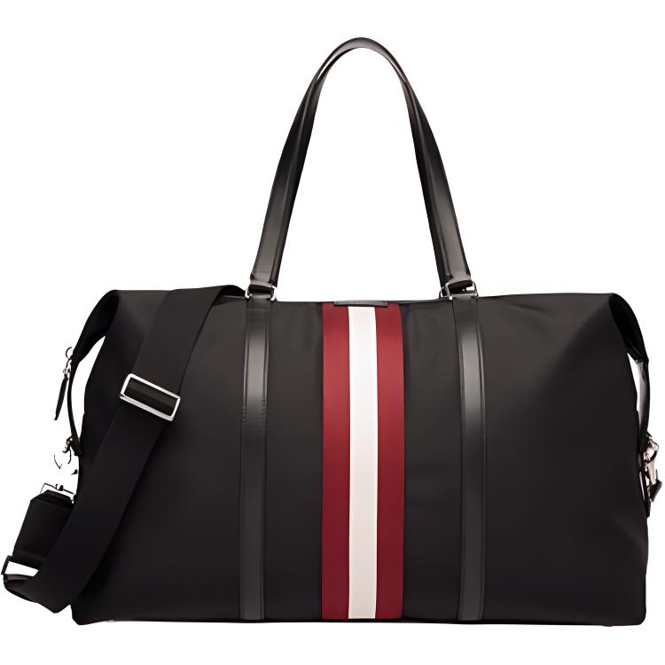 Bally Large Fabric Travel Bag With Stripe Detail And Zipper Closure Men bags Black 6308539 Black
Bally Large Fabric Travel Bag With Stripe Detail And Zipper Closure Men bags Black 6308539 Black