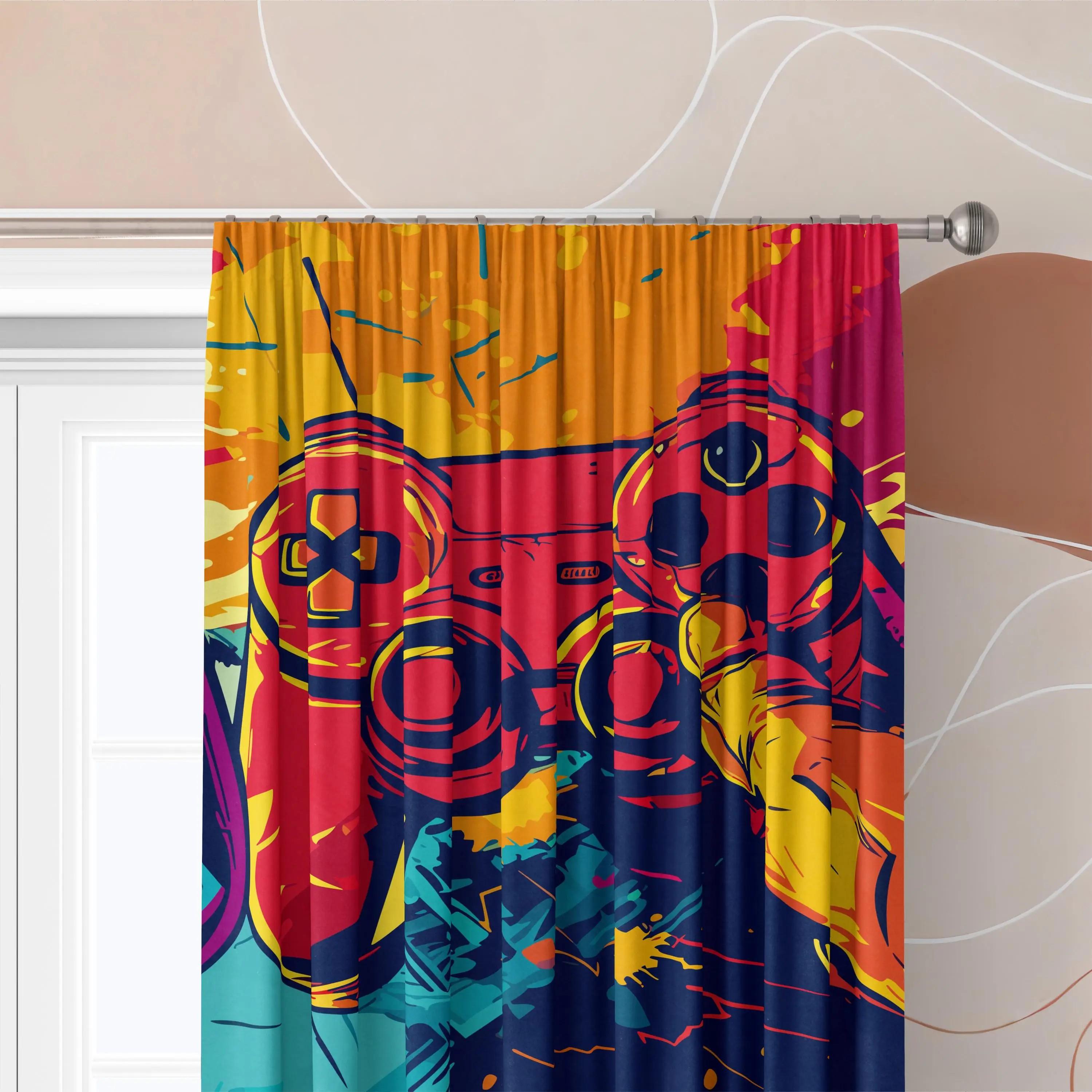 Jit Abstract Gamepad Pattern Curtains Design Drapes Polyester Curtain Home Decor Window Treatments Set Of 2 Made With Rod Pocket Washable W100*H70(CM)-Rod Pocket&2PCS
Jit Abstract Gamepad Pattern Curtains Design Drapes Polyester Curtain Home Decor Window Treatments Set Of 2 Made With Rod Pocket Washable W100*H70(CM)-Rod Pocket&2PCS