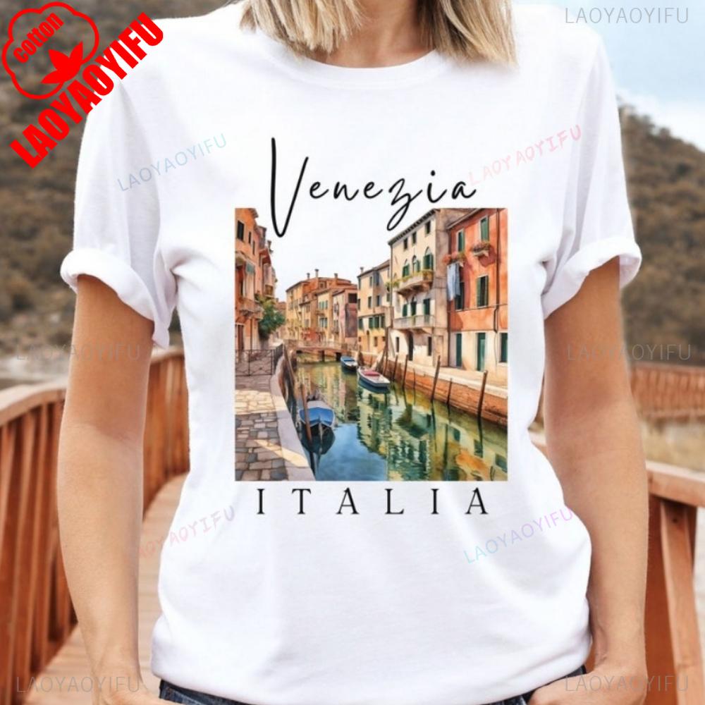 Italy Venice TShirt Italy Travel Venice Canals Tees Travel Crewneck Unisex Crewneck Tops Summer High Quality Cotton Tees M
Italy Venice TShirt Italy Travel Venice Canals Tees Travel Crewneck Unisex Crewneck Tops Summer High Quality Cotton Tees M