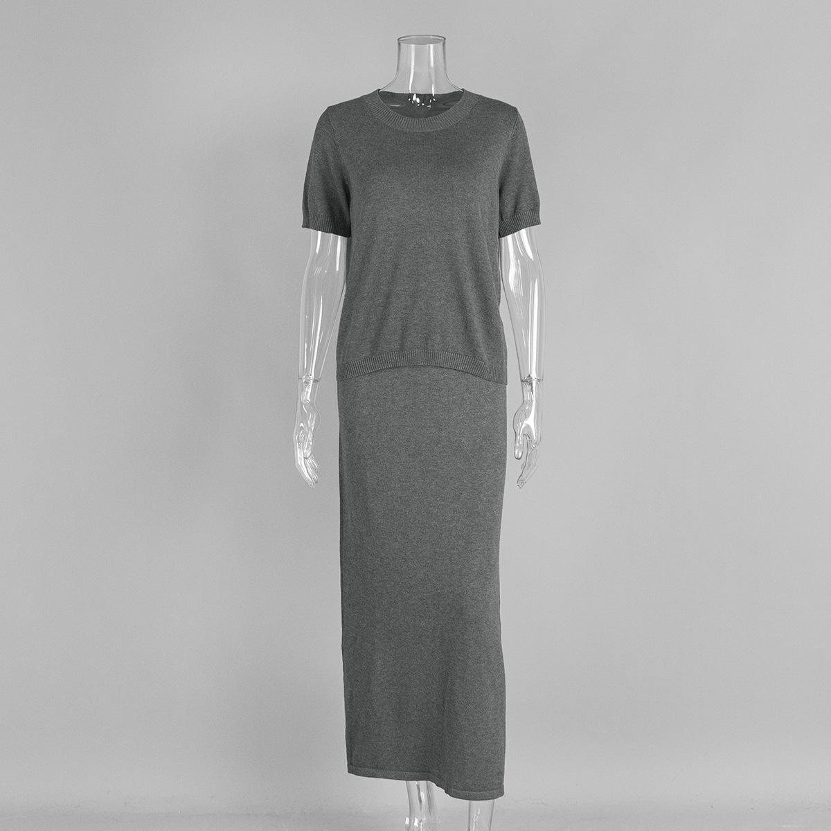 Осенний Новый Мягкий Трикотажный Комплект Женский Пуловер с Коротким Рукавом Юбка Однотонный Элегантный Минималистичный Комплект из Двух Предметов L темно-серого
Осенний Новый Мягкий Трикотажный Комплект Женский Пуловер с Коротким Рукавом Юбка Однотонный Элегантный Минималистичный Комплект из Двух Предметов L темно-серого