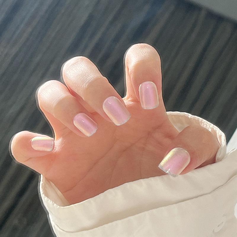Minimalist Pink Glitter Press-On Nails - Short Wearable Nail Art Patches Gold Coated Glue Version
Minimalist Pink Glitter Press-On Nails - Short Wearable Nail Art Patches Gold Coated Glue Version