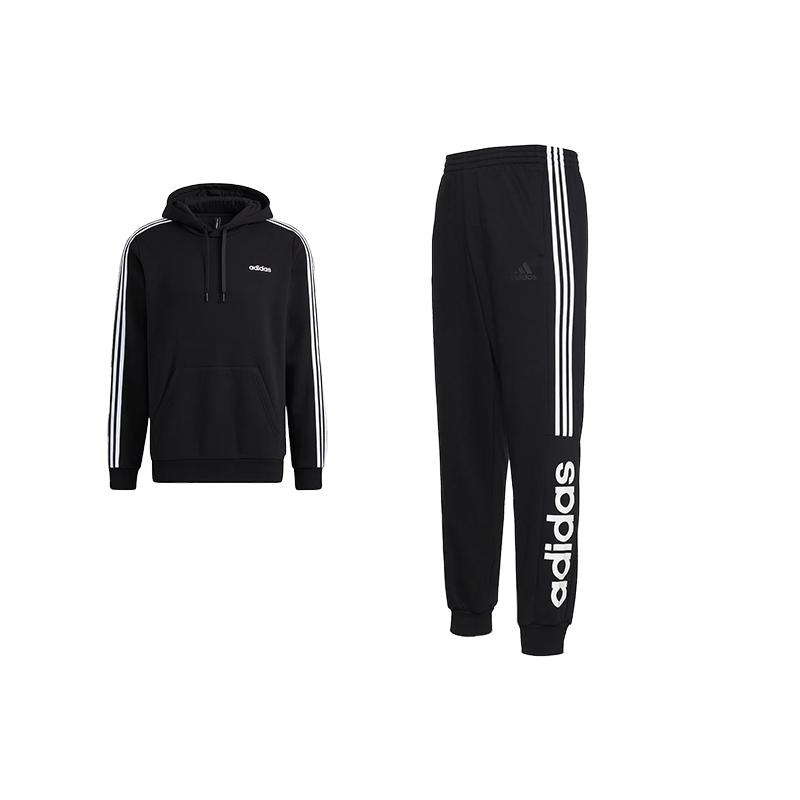 Adidas Striped Hooded Pullover Long Sleeve Sweatshirt And Elastic Waist Cuffed Pants Set Men Sweatshirt Set Black H14202+GD5473 L
Adidas Striped Hooded Pullover Long Sleeve Sweatshirt And Elastic Waist Cuffed Pants Set Men Sweatshirt Set Black H14202+GD5473 L