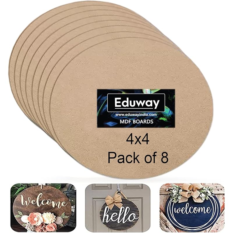 Eduway 4 Inch Round Mdf Board For Mandala, Lippan, Resin Art & Craft, 4Mm Thick,Pof 8 Premium Cardboard Material For Art 410 коричневый
Eduway 4 Inch Round Mdf Board For Mandala, Lippan, Resin Art & Craft, 4Mm Thick,Pof 8 Premium Cardboard Material For Art 410 коричневый