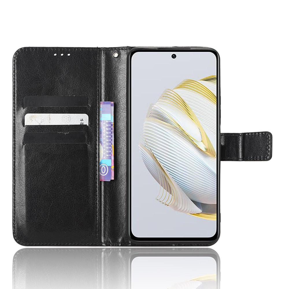 For Huawei nova 10 SE 4G Crazy Horse Texture PU Leather Full Protection Phone Case Magnetic Clasp Wallet Stand Phone Cover with Strap Black
For Huawei nova 10 SE 4G Crazy Horse Texture PU Leather Full Protection Phone Case Magnetic Clasp Wallet Stand Phone Cover with Strap Black