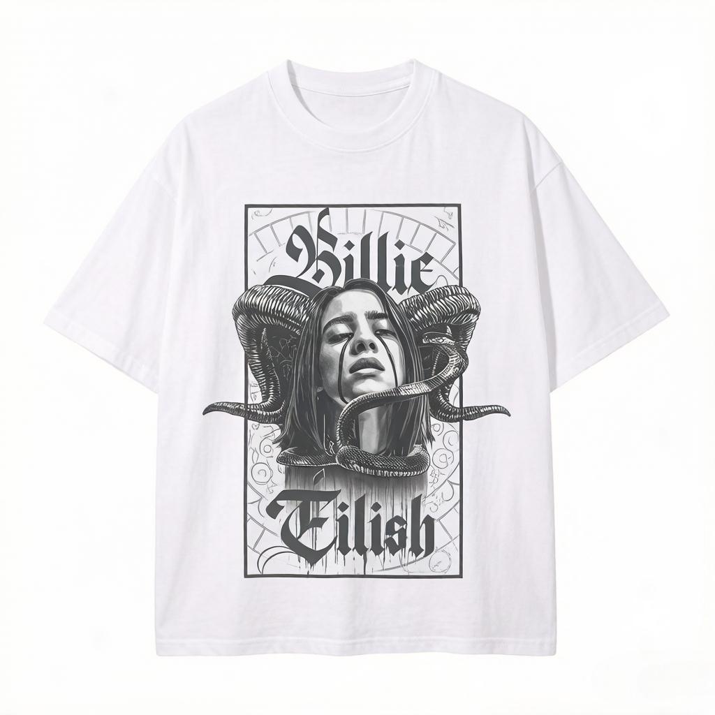 Billie Eilish Funny Poster Graphic Print T-shirt Unisex Women Fashion Vintage Washed Cotton O-neck Summer Tee Oversized Casual Top 4XL
Billie Eilish Funny Poster Graphic Print T-shirt Unisex Women Fashion Vintage Washed Cotton O-neck Summer Tee Oversized Casual Top 4XL