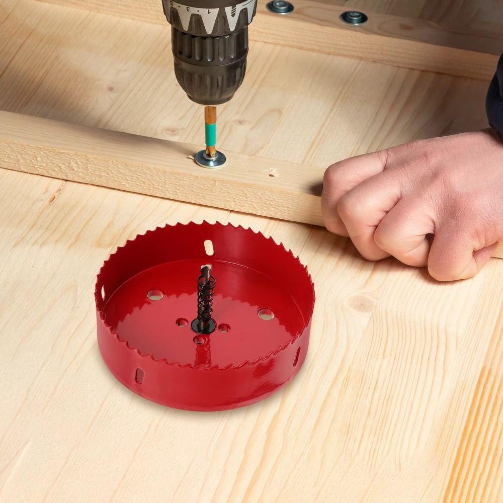 Easy Chip Removal HSS Steel Hole Saw 80-100mm Size Wood Hole Saw Bi-Metal Hole Saw Pipeline Work 80 червоний
Easy Chip Removal HSS Steel Hole Saw 80-100mm Size Wood Hole Saw Bi-Metal Hole Saw Pipeline Work 80 червоний