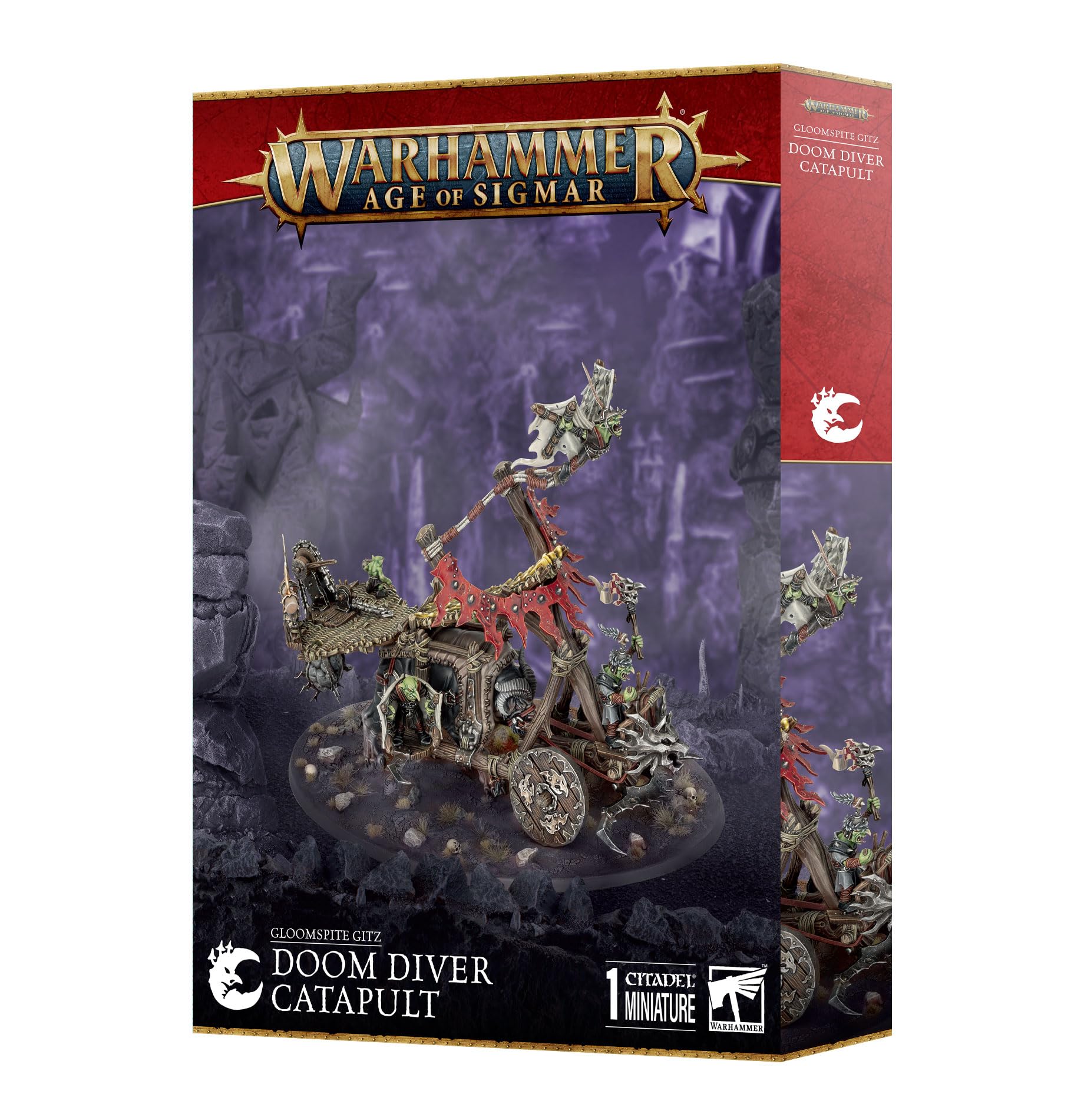 Warhammer Age of Sigmar Gloomspite Doomdiver Catapult Gitz (Games Workshop) зелёный
Warhammer Age of Sigmar Gloomspite Doomdiver Catapult Gitz (Games Workshop) зелёный