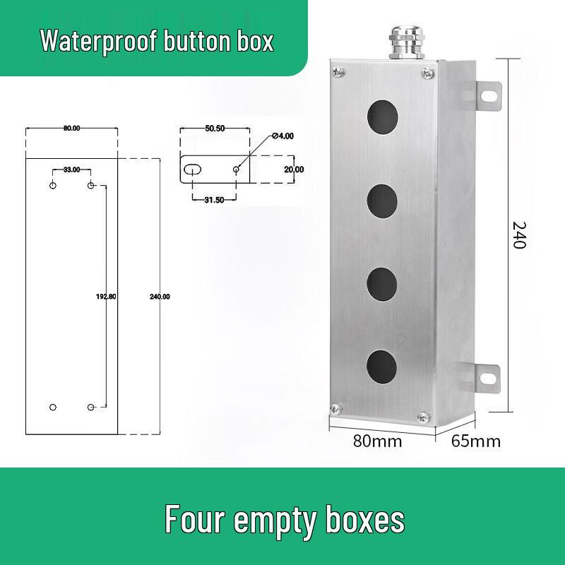 Aokewen 4-Position Explosion-Proof Stainless Steel Control Box
Aokewen 4-Position Explosion-Proof Stainless Steel Control Box
