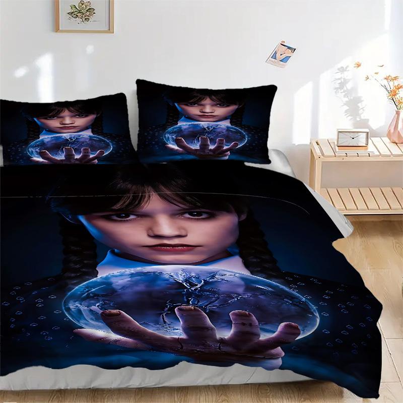 3pcs Wednesday Bedding Set: Perfect for Bedroom or Guest Room. Soft and Comfortable with No Core Included yy251010178 135x200cm
3pcs Wednesday Bedding Set: Perfect for Bedroom or Guest Room. Soft and Comfortable with No Core Included yy251010178 135x200cm