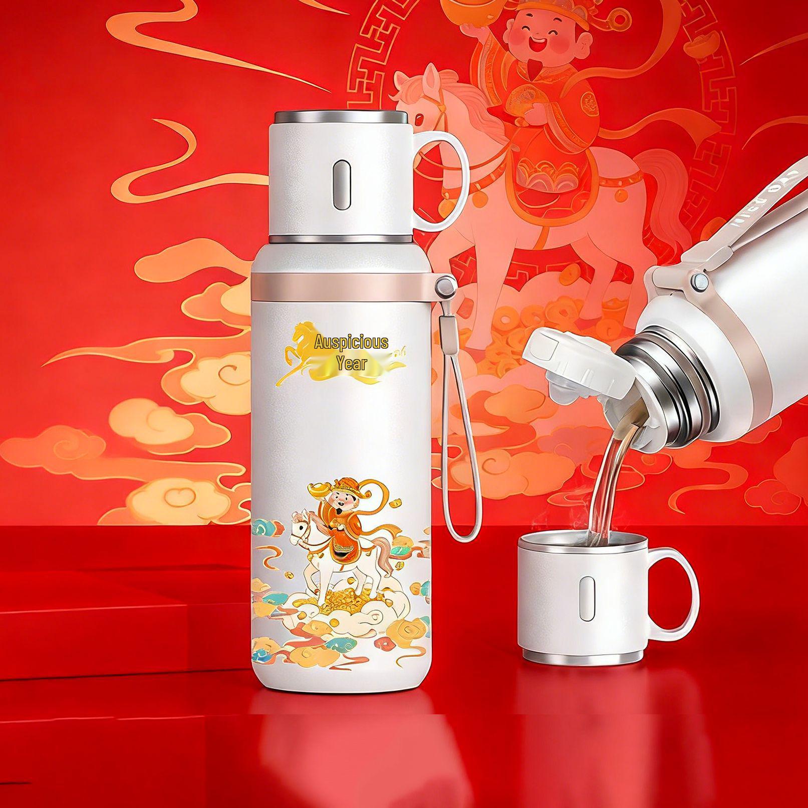 New Year Horse-themed Insulated Coffee Cup: Perfect Business Souvenir or Practical Gift for Company Parties and Employee Appreciation. 600ml
New Year Horse-themed Insulated Coffee Cup: Perfect Business Souvenir or Practical Gift for Company Parties and Employee Appreciation. 600ml