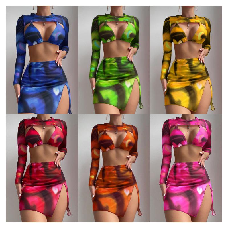 European-American Long Sleeve Three-Piece Swimsuit: Sexy Backless Skirt-Style Split Bikini for Women (New Style) XL червоний
European-American Long Sleeve Three-Piece Swimsuit: Sexy Backless Skirt-Style Split Bikini for Women (New Style) XL червоний