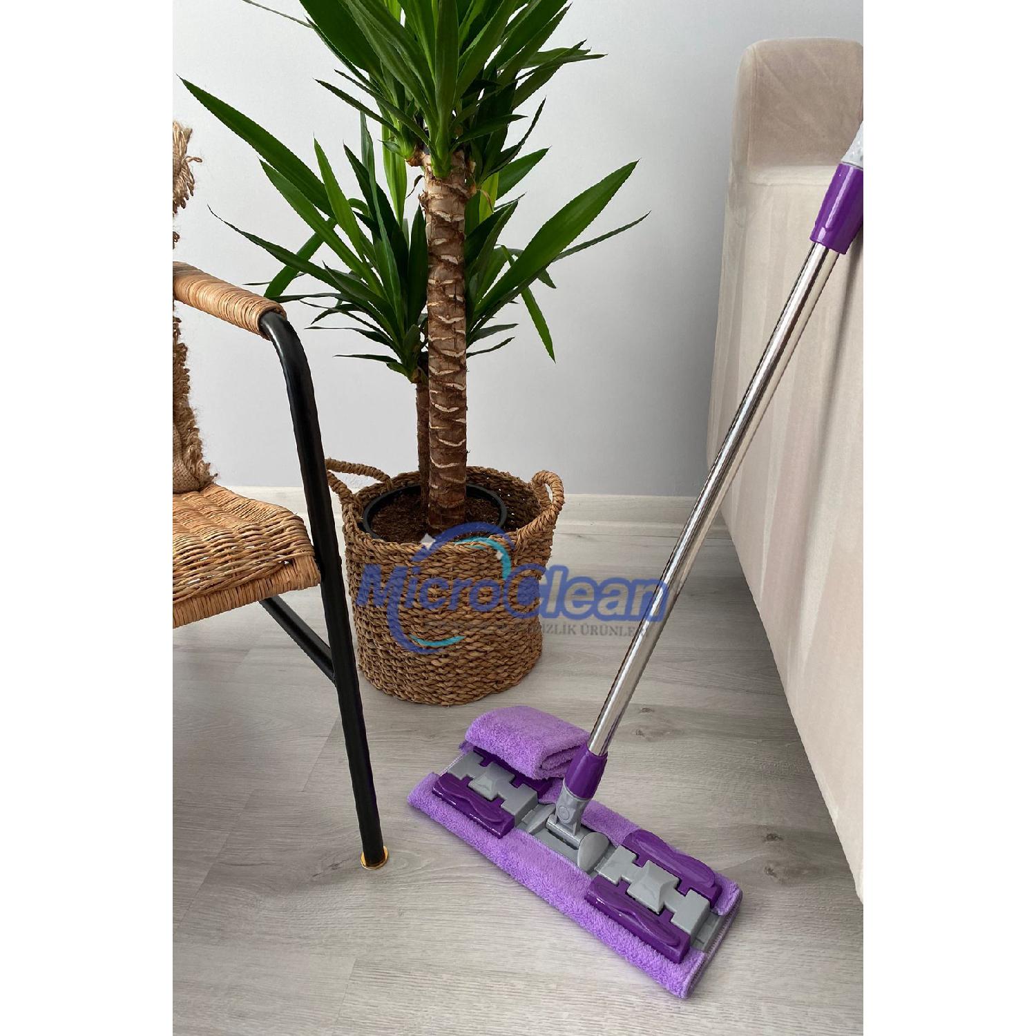 Missclean (with 1 Purple Spare Cloth) Floor Mop Surface Cleaning Microfiber Mop With Pegs
Missclean (with 1 Purple Spare Cloth) Floor Mop Surface Cleaning Microfiber Mop With Pegs