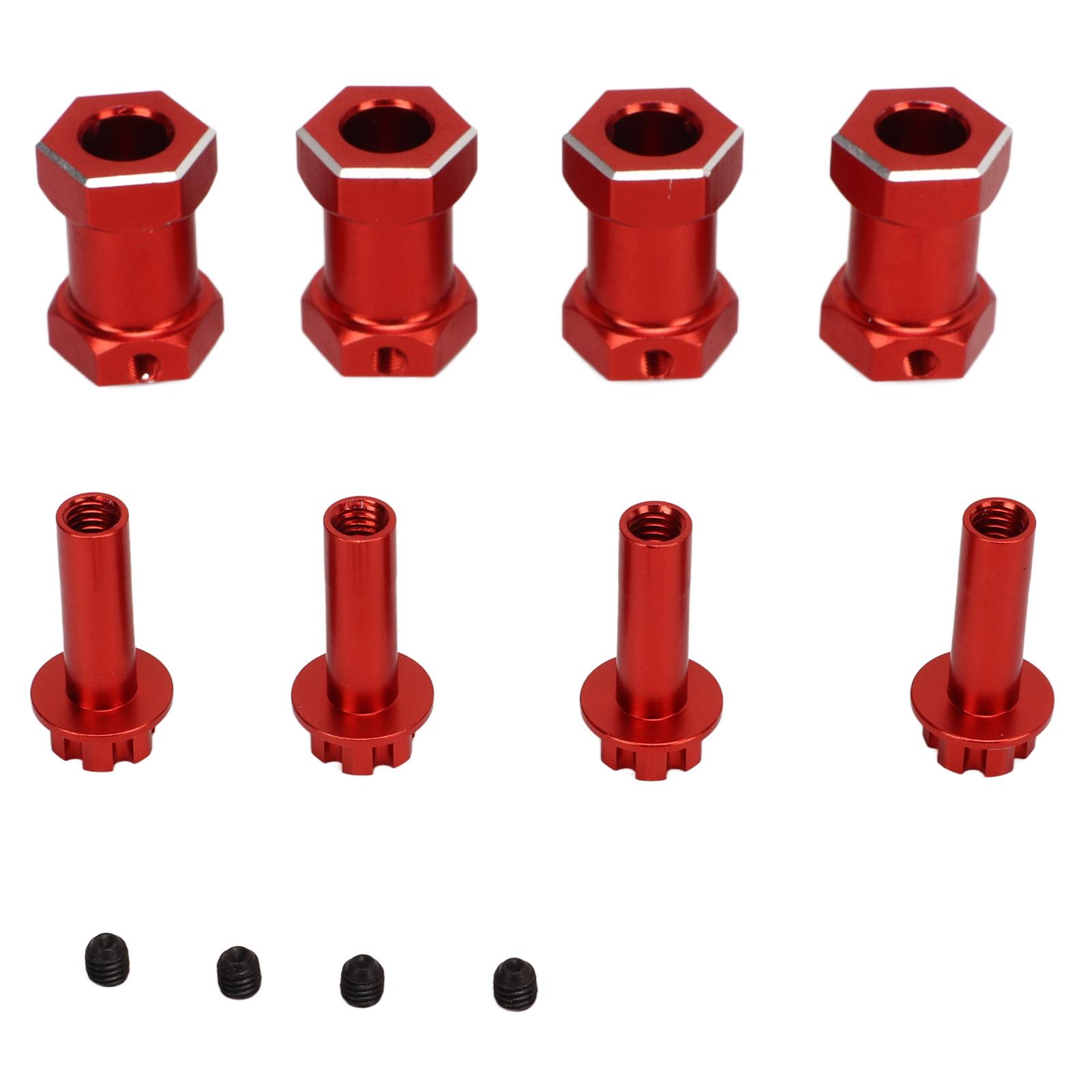 4 Pcs RC Wheel Hex Hub Aluminum Alloy Replacement 12mm Hex Hubs Extension Combiner for 110 RC
4 Pcs RC Wheel Hex Hub Aluminum Alloy Replacement 12mm Hex Hubs Extension Combiner for 110 RC