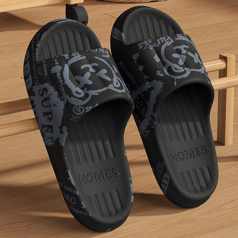 Men s Fashion Graffiti Thick Sole Slippers Non-slip Soft EVA Open Toe Slides for Indoor Outdoor Casual Beach Shower Sandals for Summer 40 чёрный
Men s Fashion Graffiti Thick Sole Slippers Non-slip Soft EVA Open Toe Slides for Indoor Outdoor Casual Beach Shower Sandals for Summer 40 чёрный