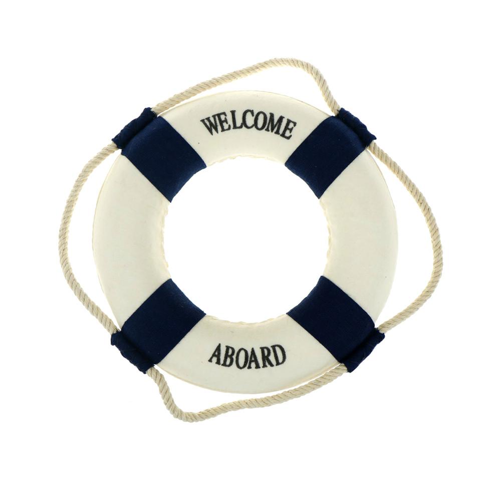 Welcome Aboard Nautical Life Lifebuoy Ring Boat Wall Hanging Mediterranean Style Home Decoration 14cm/5.51
Welcome Aboard Nautical Life Lifebuoy Ring Boat Wall Hanging Mediterranean Style Home Decoration 14cm/5.51