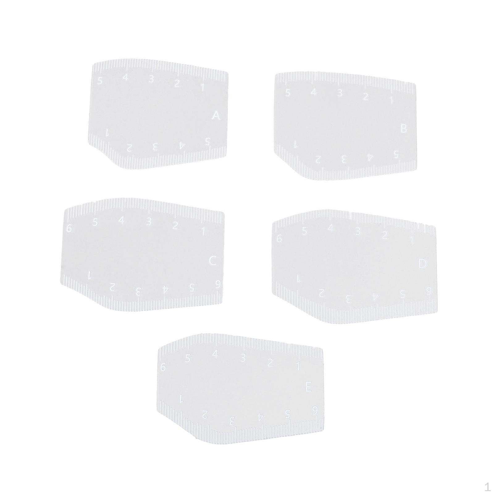 5Pcs Arch Brow Mapping Rulers Stencils Templates Permanent Transparent Measuring Shape Design
5Pcs Arch Brow Mapping Rulers Stencils Templates Permanent Transparent Measuring Shape Design