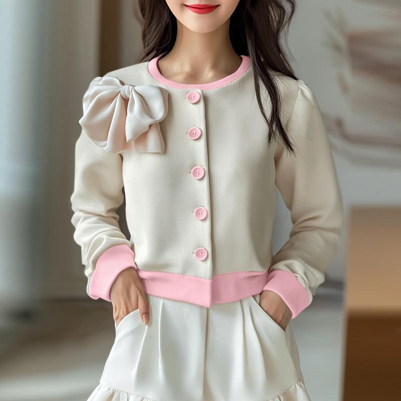 VONDA Женские осенние куртки с круглым вырезом и длинными рукавами с контрастным цветным галстуком S бежевый
VONDA Женские осенние куртки с круглым вырезом и длинными рукавами с контрастным цветным галстуком S бежевый