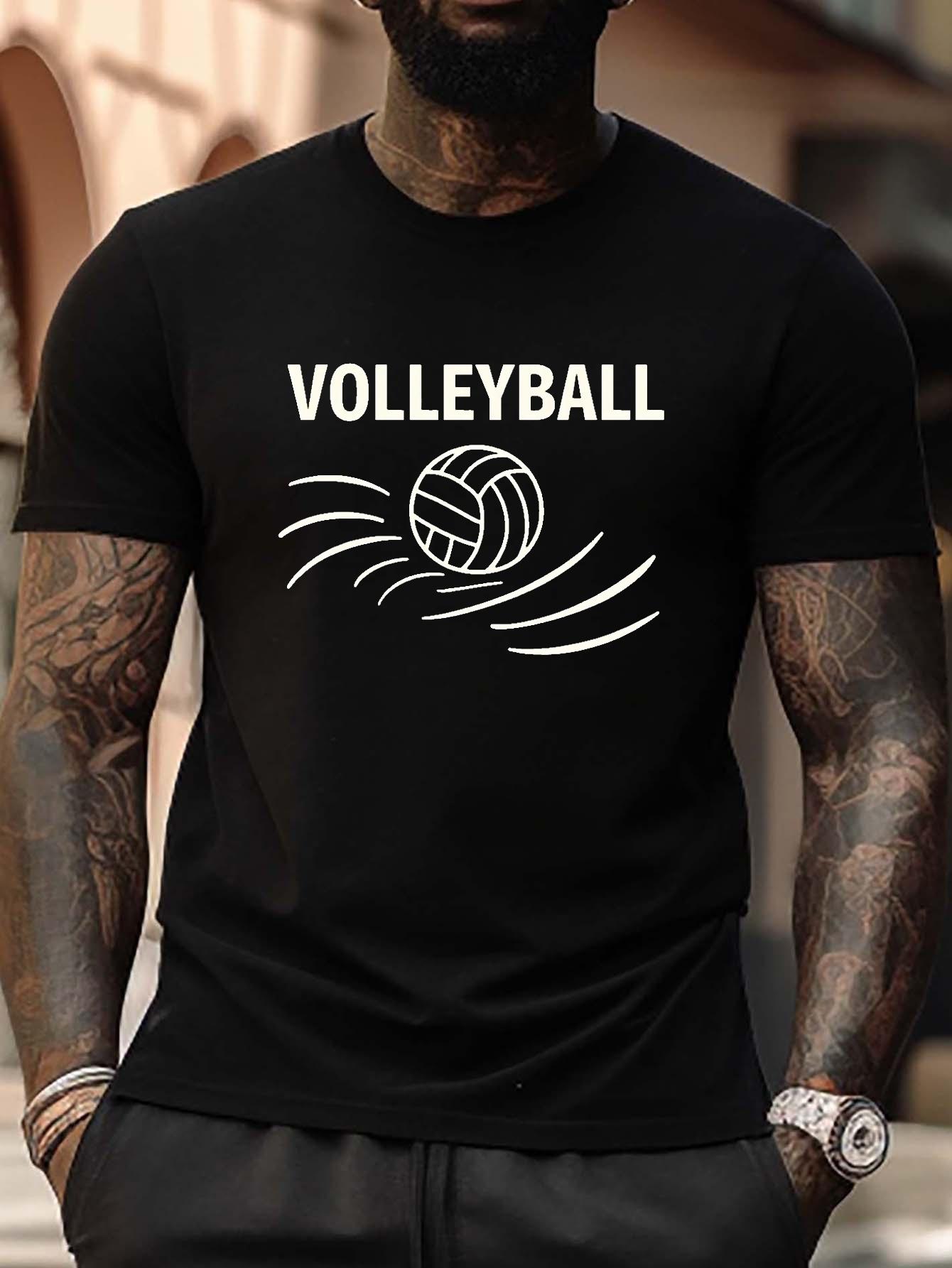 Plus Size Volleyball Graphic T-shirt - Black Crew Neck XXXXL
Plus Size Volleyball Graphic T-shirt - Black Crew Neck XXXXL
