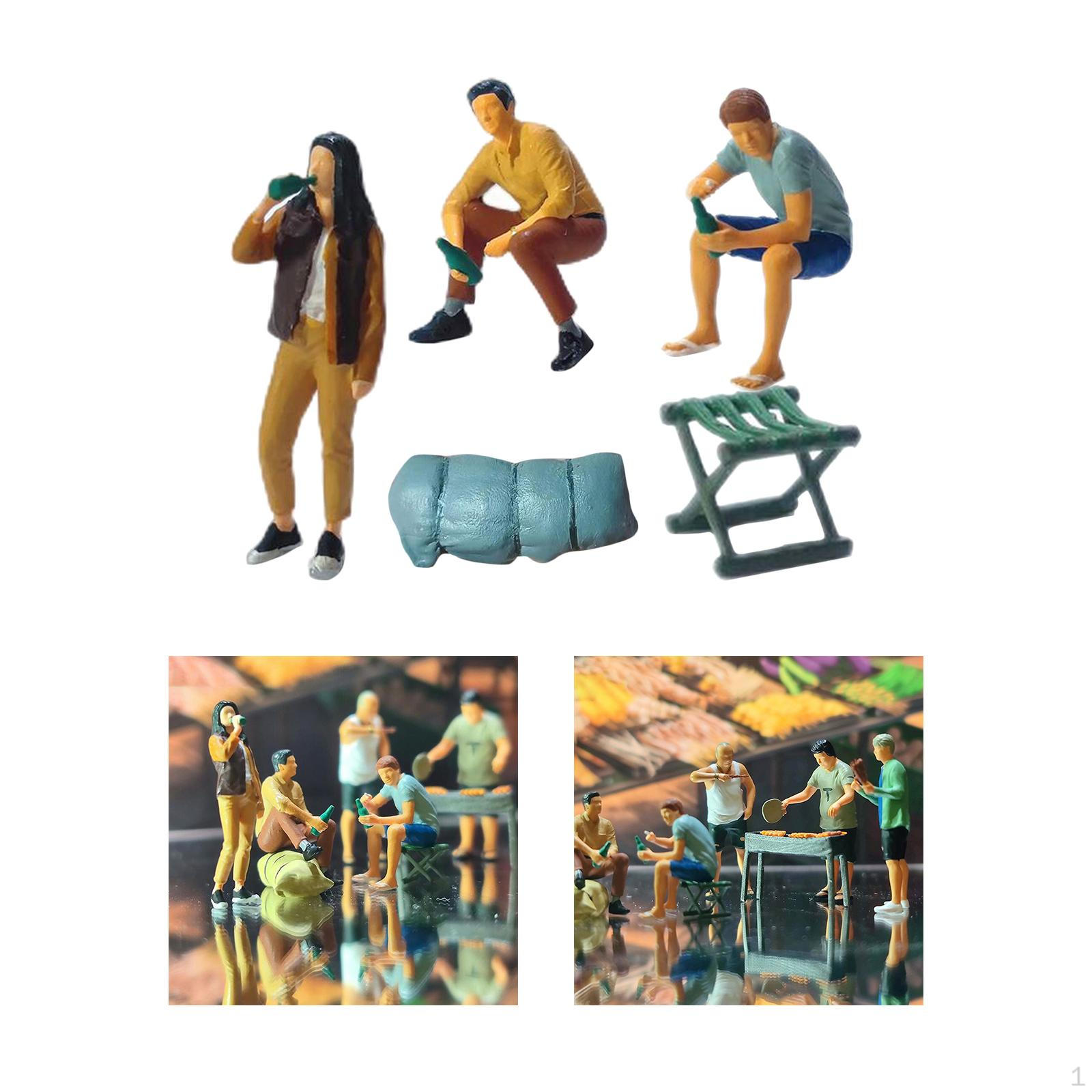 5 Pieces 1/64 BBQ People Figures Set Resin Figurines Movie Props Sand Table Layout Decoration S Style B
5 Pieces 1/64 BBQ People Figures Set Resin Figurines Movie Props Sand Table Layout Decoration S Style B