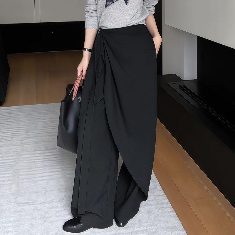 Irregular Tie Black Casual Pants for Women 2026 Summer New High-Waisted Loose Stylish Design Wide-Leg Trousers Black Casual Pants Suggestion (45-50kg)
Irregular Tie Black Casual Pants for Women 2026 Summer New High-Waisted Loose Stylish Design Wide-Leg Trousers Black Casual Pants Suggestion (45-50kg)