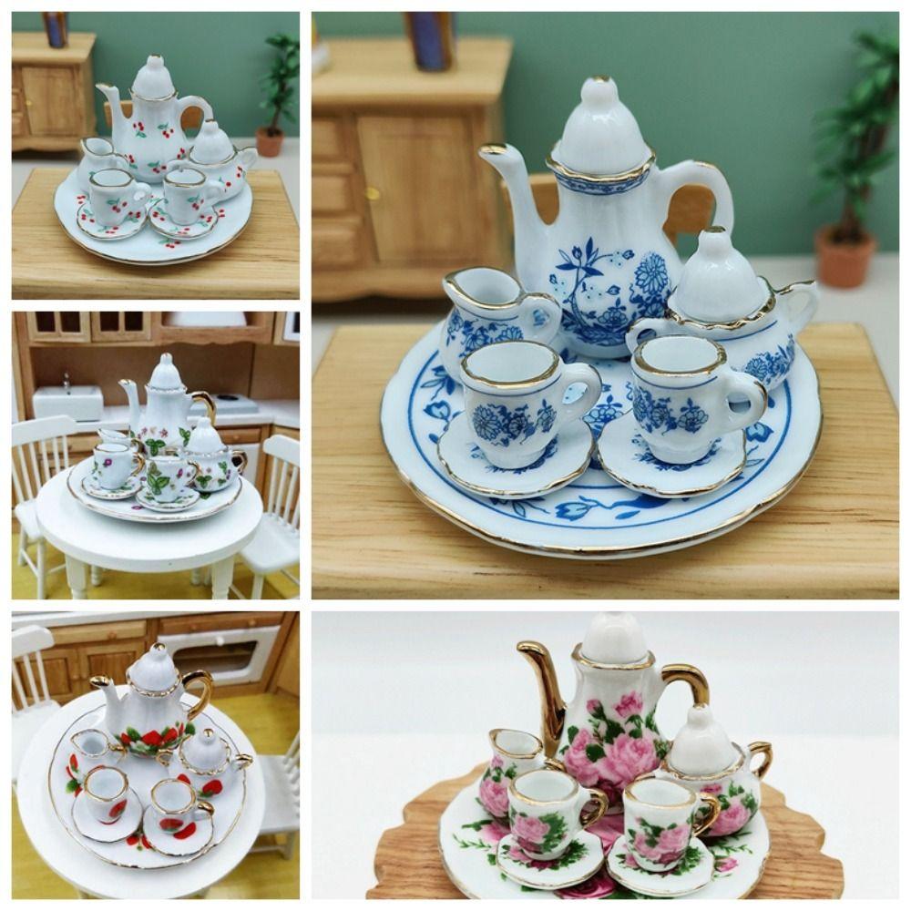 Tableware Doll Porcelain Tea Set Floral Print Miniature Cups Pot Children s Toy Style 5
Tableware Doll Porcelain Tea Set Floral Print Miniature Cups Pot Children s Toy Style 5