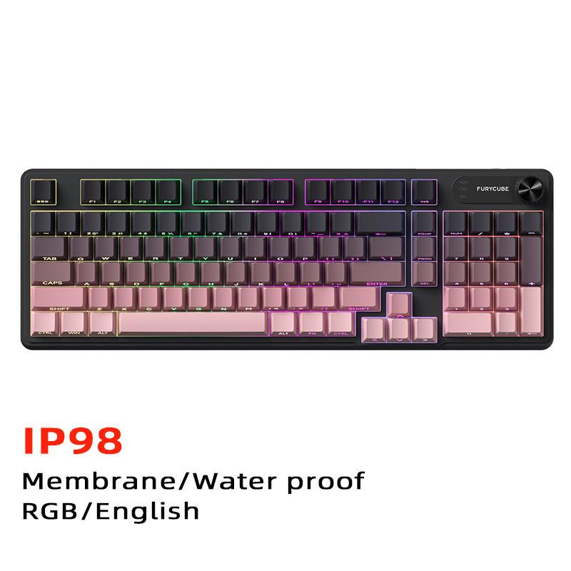 Furycube Ip98 Wired Game Membrane Keyboard Rgb Translucent Character Intelligent Knob Mute Pbt Keycap 98 Keys Contour Line as the picture
Furycube Ip98 Wired Game Membrane Keyboard Rgb Translucent Character Intelligent Knob Mute Pbt Keycap 98 Keys Contour Line as the picture