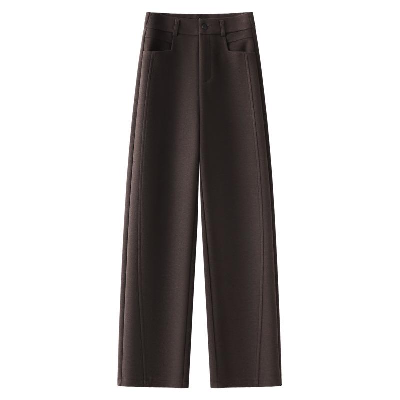 Women s Khaki Wool Blend Curved and Straight Leg Pants - 2024 Autumn/Winter Loose Wide Leg Banana Style L серый
Women s Khaki Wool Blend Curved and Straight Leg Pants - 2024 Autumn/Winter Loose Wide Leg Banana Style L серый