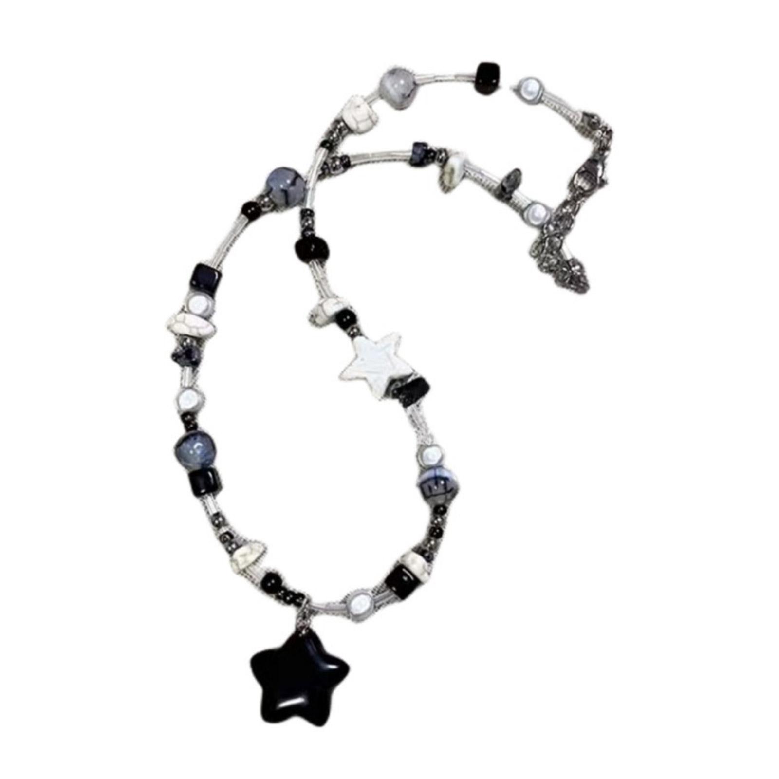 Y2K Choker Fashion Jewelry Star Pendant Beaded Necklace Resin Neck Jewelry Exquisite Accessory for Party Daily Wear 1 чёрный
Y2K Choker Fashion Jewelry Star Pendant Beaded Necklace Resin Neck Jewelry Exquisite Accessory for Party Daily Wear 1 чёрный