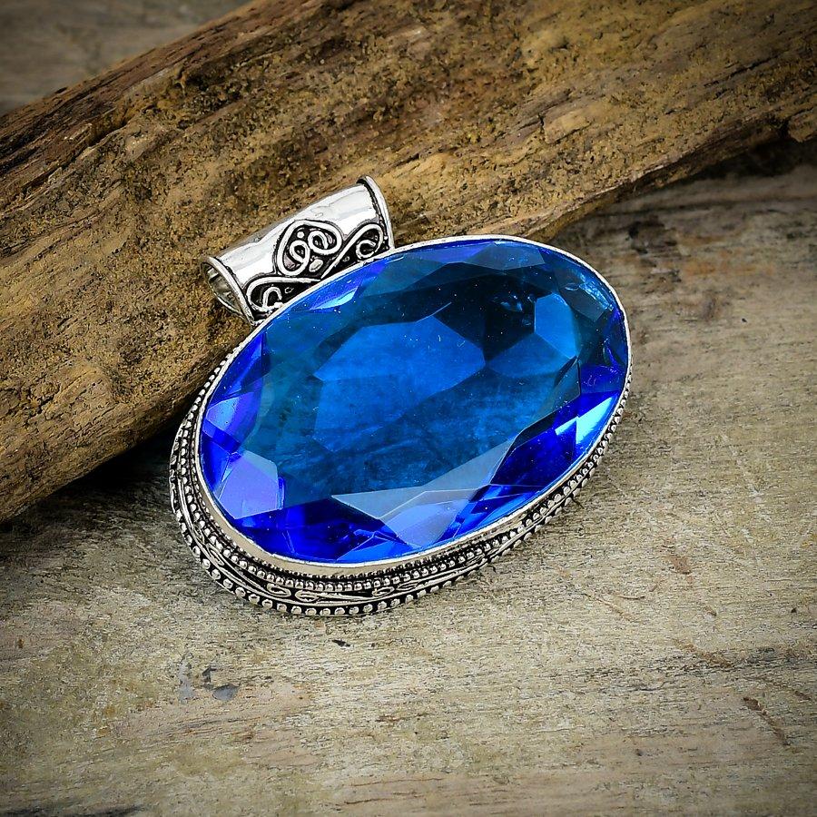 Tanzanite Quartz Gemstone 925 Sterling Silver Jewelry Pendant 1.38 M-142
Tanzanite Quartz Gemstone 925 Sterling Silver Jewelry Pendant 1.38 M-142