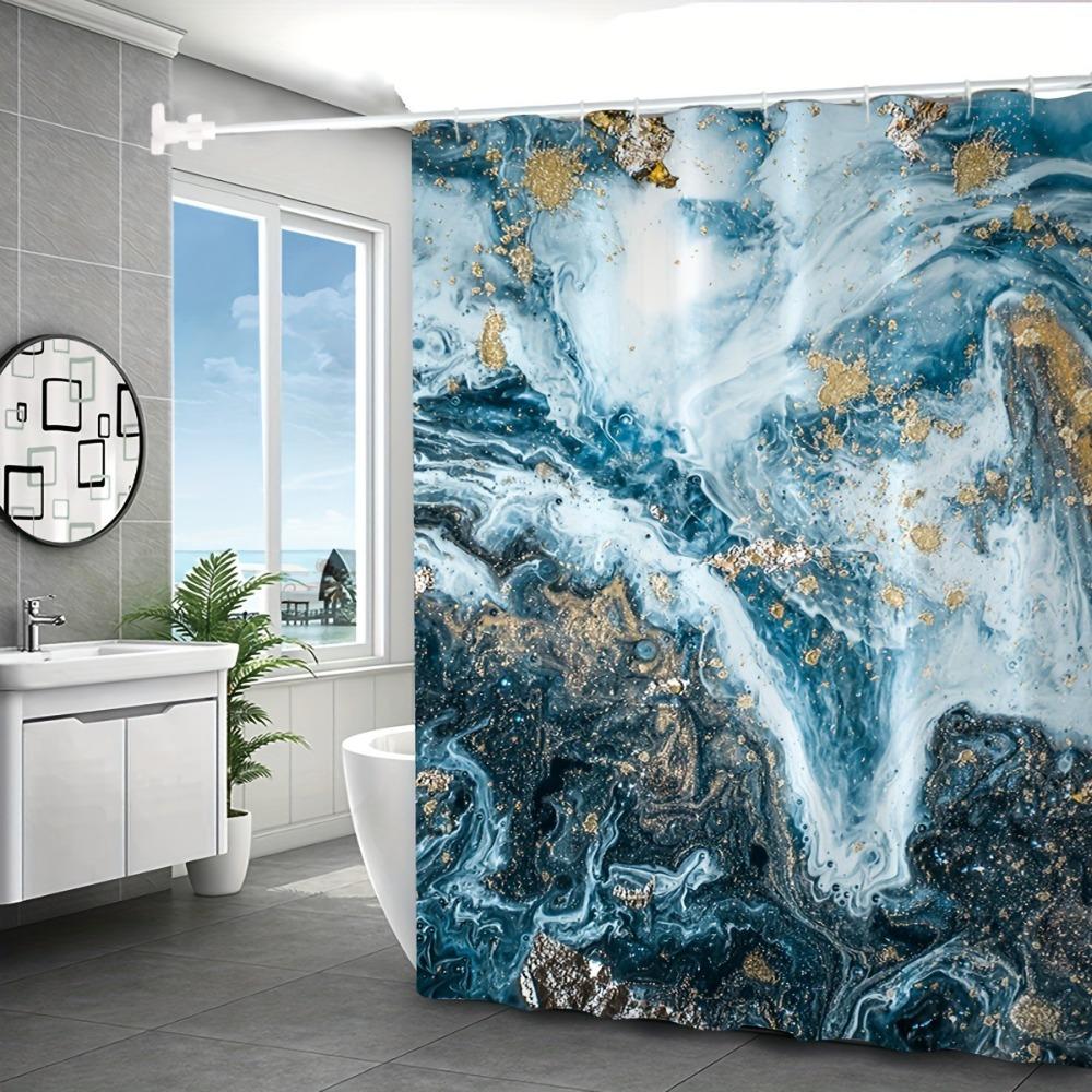 Blue Marble Pattern Washable Dirt-Resistant Shower Curtain Shower Head Waterproof Polyester Bath Curtain For Home Decor W60H190(CM)-1 Pcs
Blue Marble Pattern Washable Dirt-Resistant Shower Curtain Shower Head Waterproof Polyester Bath Curtain For Home Decor W60H190(CM)-1 Pcs