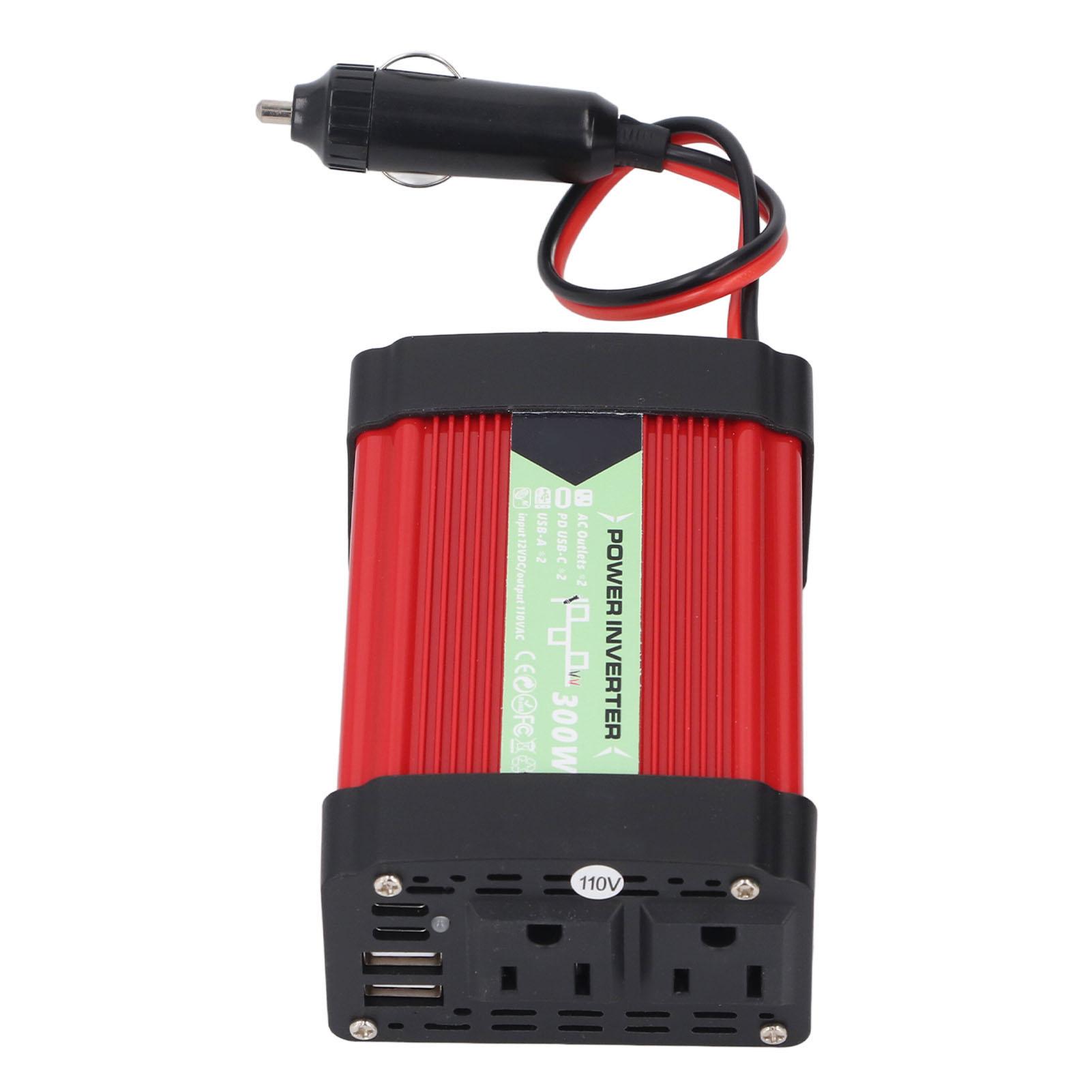 Автомобильный инвертор постоянного тока 12 В в переменный ток 110 В, интеллектуальная быстрая зарядка, двойной адаптер USB и Type C US Plug
Автомобильный инвертор постоянного тока 12 В в переменный ток 110 В, интеллектуальная быстрая зарядка, двойной адаптер USB и Type C US Plug