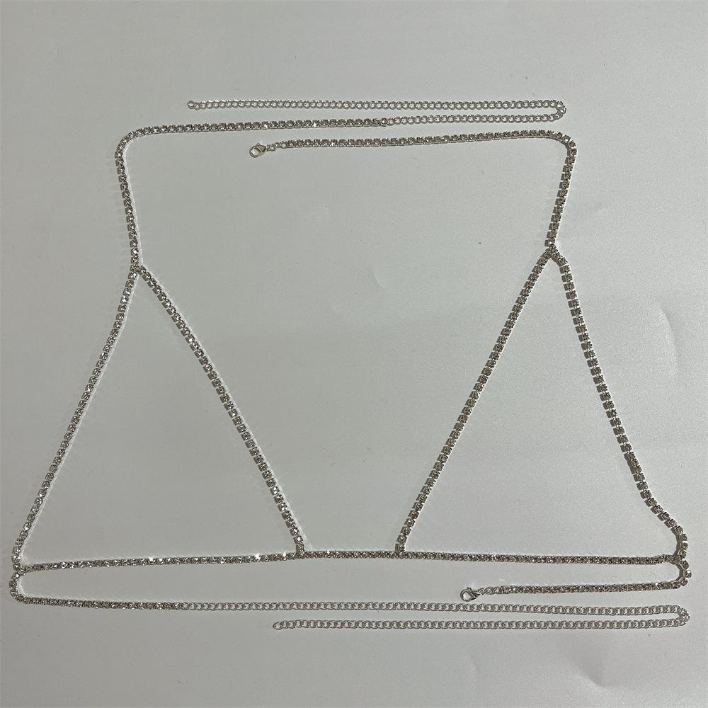 Accessories Beach Diamond Chain Breast Chain Super Flash Sexy Rhinestone Neck Body Chain Bikini European And American Style Chest Jewelry Chain
Accessories Beach Diamond Chain Breast Chain Super Flash Sexy Rhinestone Neck Body Chain Bikini European And American Style Chest Jewelry Chain